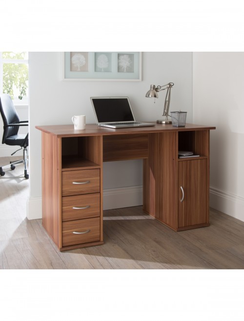 Home Office Desk Maryland Walnut AW12010WAL by Alphason