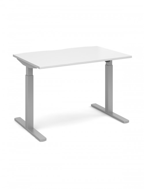 Office Desk 1200mm Elev8 Mono Sit Stand Desk EVM-1200-S-WH