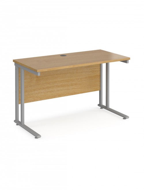 Oak Office Desk Maestro 25 Narrow Desk Cantilever 1200mm x 600mm