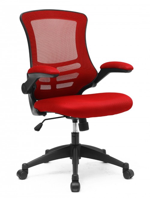 Mesh Office Chair Red Luna Computer Chair BCM/L1302/RD by Eliza Tinsley