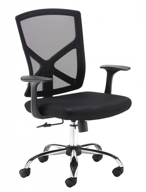Mesh Office Chair Hale Black Operator Chair HAL300T1-K by Dams