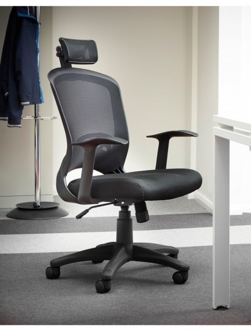 Office Chair Solaris Mesh Operators Chair SOL300T1-K by Dams
