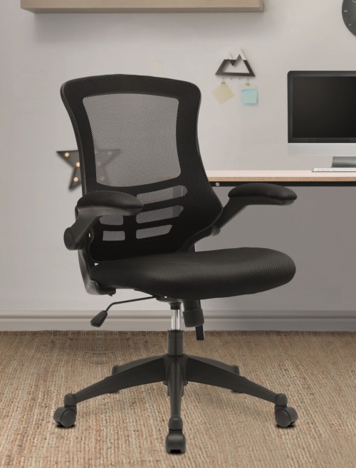 Mesh Office Chair Black Luna Computer Chair BCM/L1302/BK by Eliza Tinsley