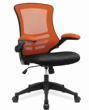 Luna Orange and Black Two Tone Mesh Office Chair