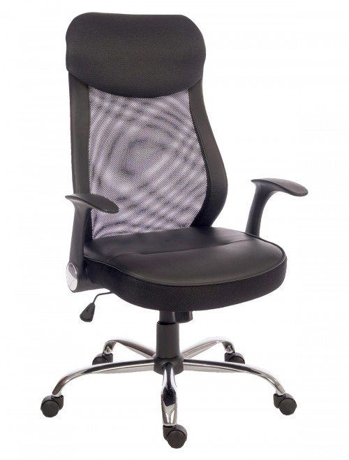 Mesh Office Chair Black Curve Executive Chair 6912 by Teknik
