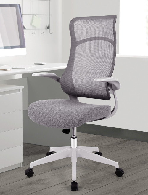 Mesh Office Chair Romsey High Back Grey Task Chair BCM/H476/GY by Nautilus