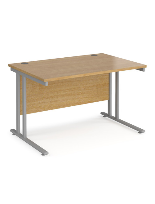 Oak Office Desk Maestro 25 Straight Desk Cantilever 1200mm x 800mm MC12SO