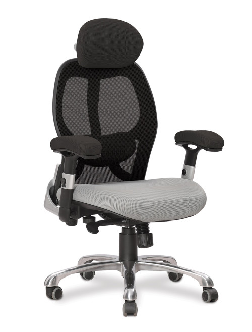 Ergo Mono 24 Hour Luxury Executive Mesh Office Chair Black/Grey DPA/ERGO/BK-GY