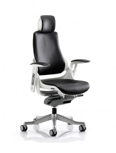 Zure Executive Bonded Leather Office Chair with Headrest KC0166