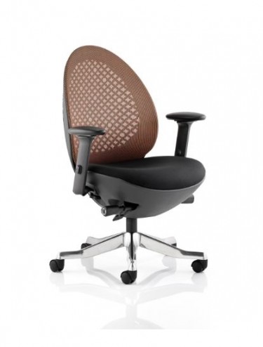 Revo Mandarin Mesh Office Chair with Black Frame ROBSMAND