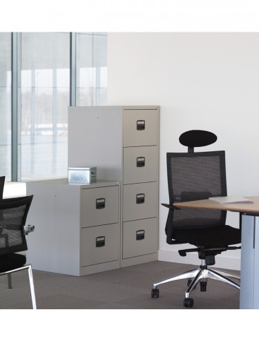 Bisley 3 Drawer Economy Contract Filing Cabinet BCF3 - enlarged view