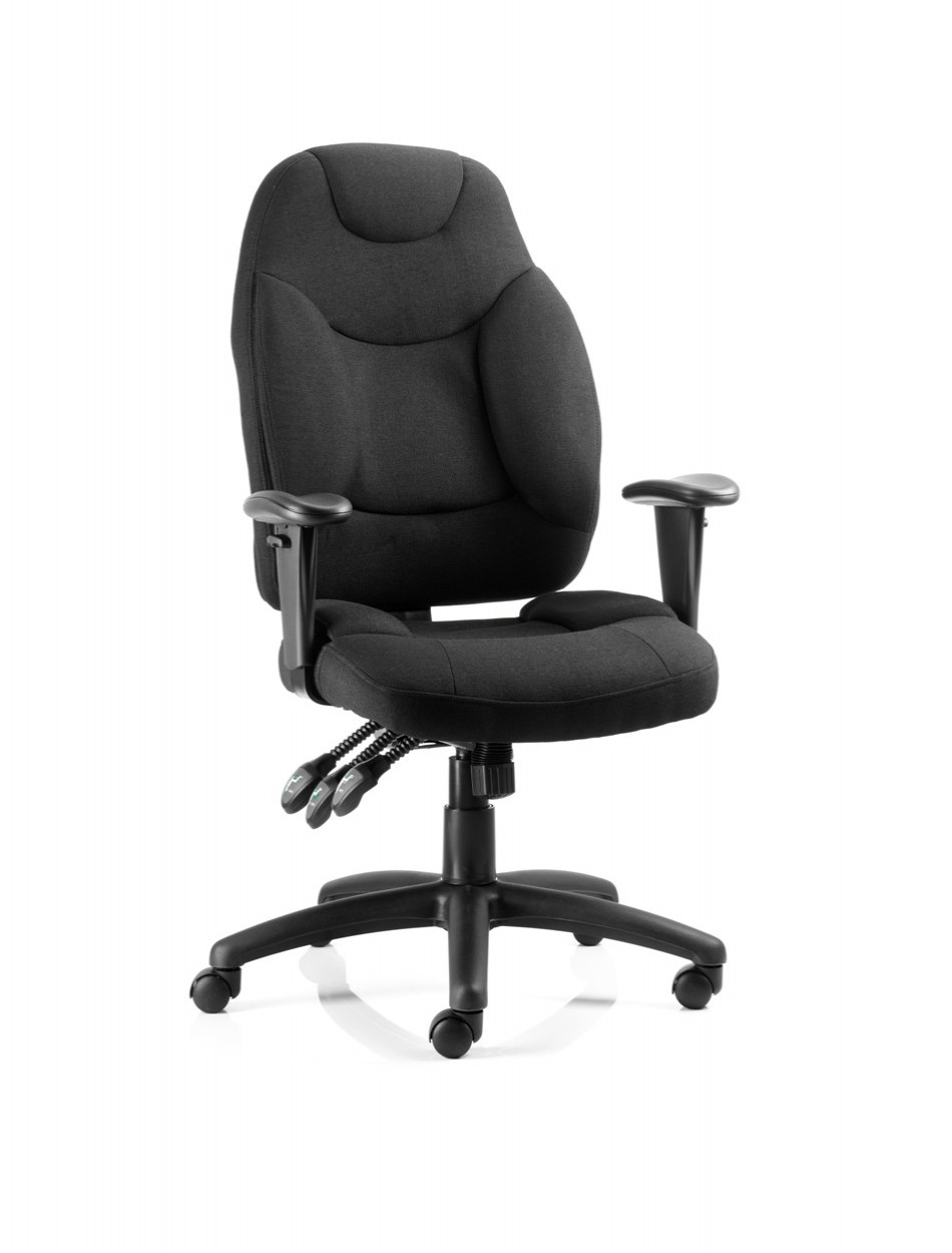 Dynamic Galaxy Black Fabric Office Chair 121 Office Furniture