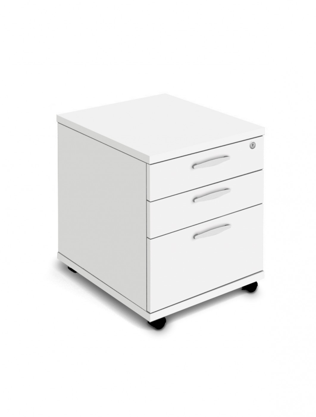 White Mobile Pedestal 3 Drawer Aspire Pedestal Et Mobped3 Wh 121