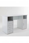 Alphason Maryland Computer Workstation AW12010WHI White - enlarged view