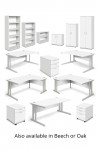 White Office Desk 1200x800mm Aspire Desk ET/SD/1200/WH - enlarged view