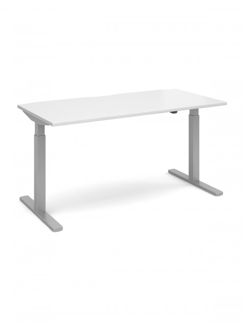Office Desk 1600mm Elev8 Mono Sit Stand Desk EVM-1600-S-WH