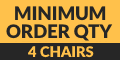 Minimum Order Quantity - 4 Chairs