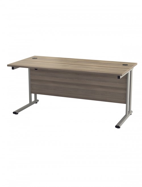 Grey Oak Office Desk 1800x800mm TC Lite Desk TWU1880RECGO