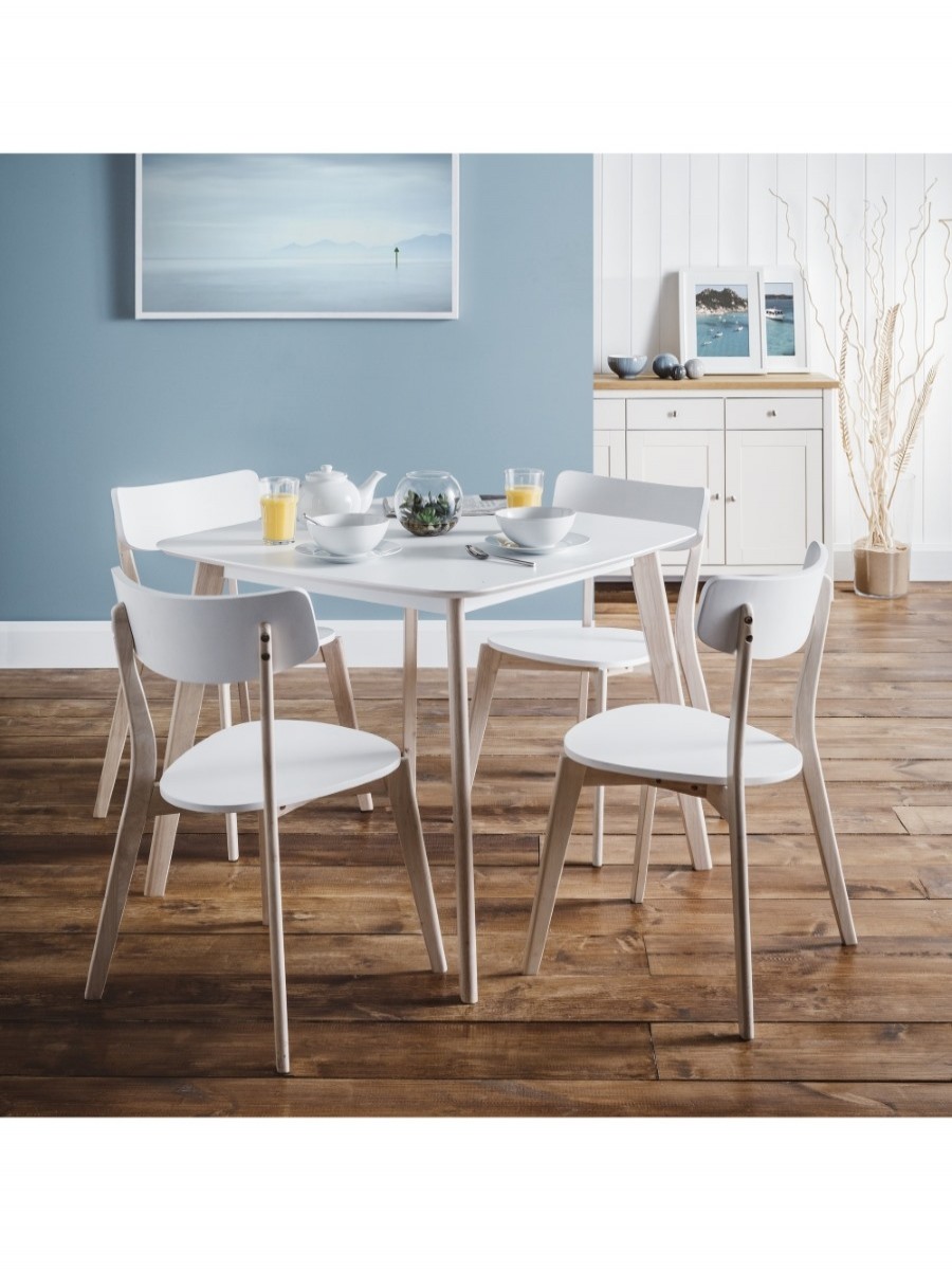 Casa Dining Table And 4 Chairs In White Oak Cas901 121 Dining Set Casa Table And 4 Chairs In White Oak Cas901