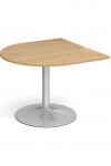 Dams Radial Extension Table with Silver Trumpet Base TB10D-S - enlarged view
