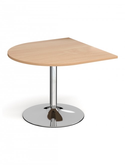 Dams Radial Extension Table with Chrome Trumpet Base TB10D-C