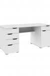Home Office Desks - Alphason Kentucky White Desk AW1374WHT - enlarged view