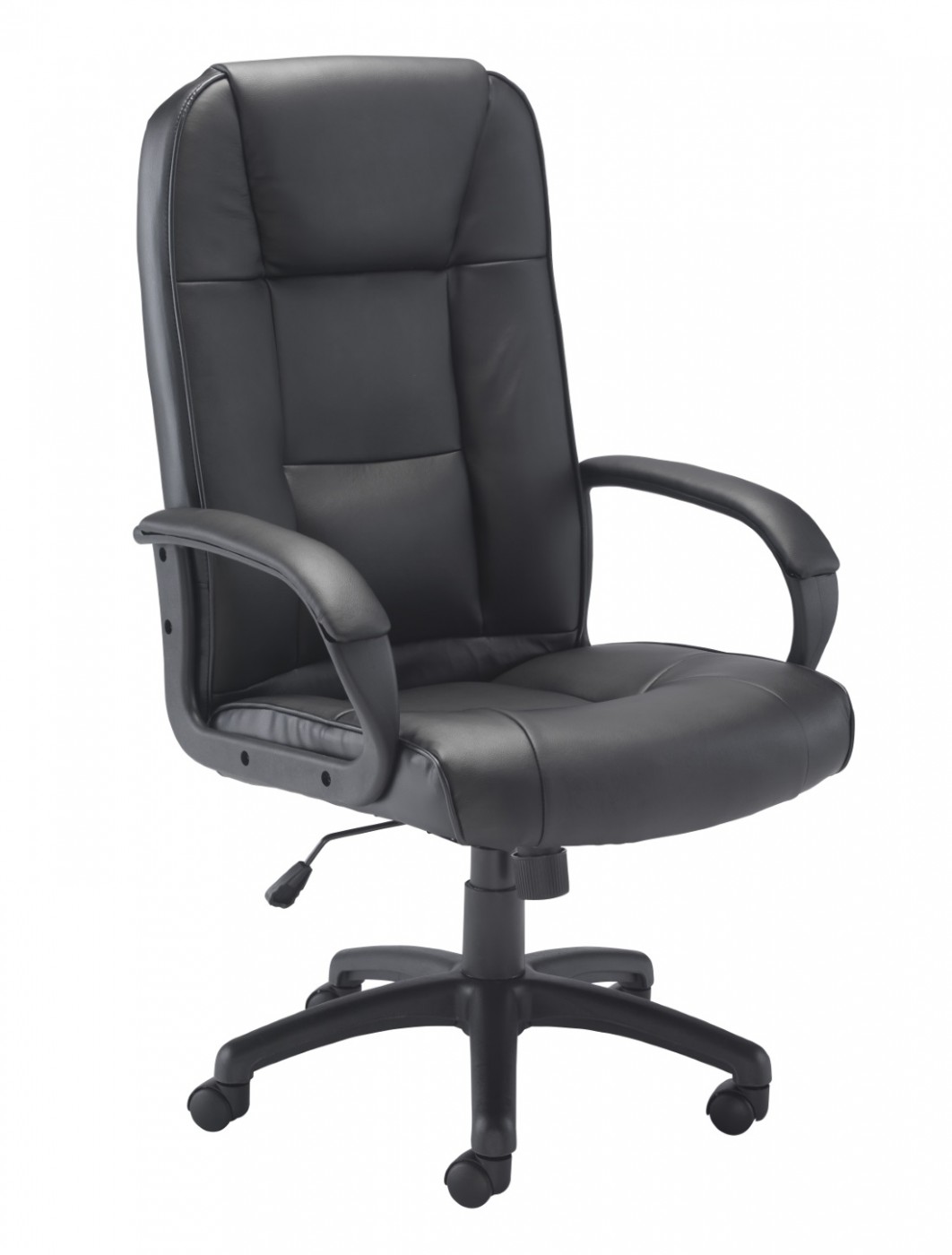 Office Chairs - TC Keno Black Leather Office Chair CH0237 | 121 Office