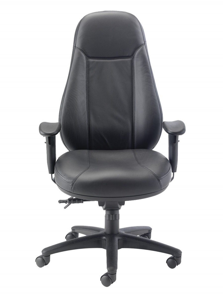 Office Chairs - TC Cheetah Black Leather Office Chair CH1110 | 121