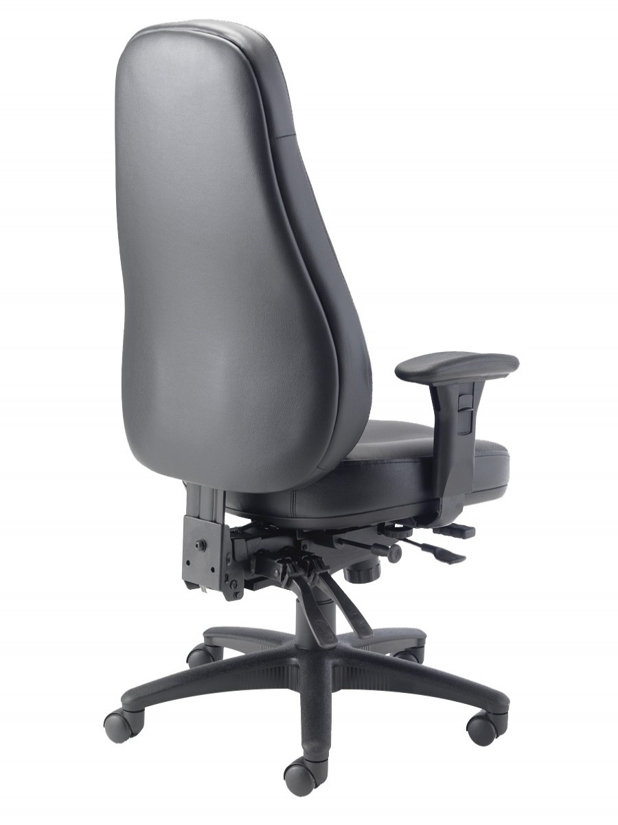 Office Chairs TC Cheetah Black Leather Office Chair CH1110 121