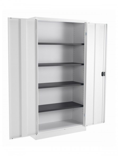TC Talos 1790mm Metal Office Cupboard White TCSDDC1790WH by TC Office