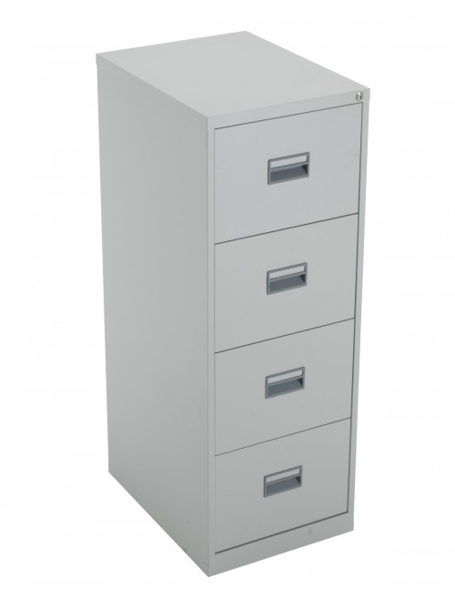 Talos Metal Filing Cabinet 4 Drawer Grey TCS4FC-GR by TC Office