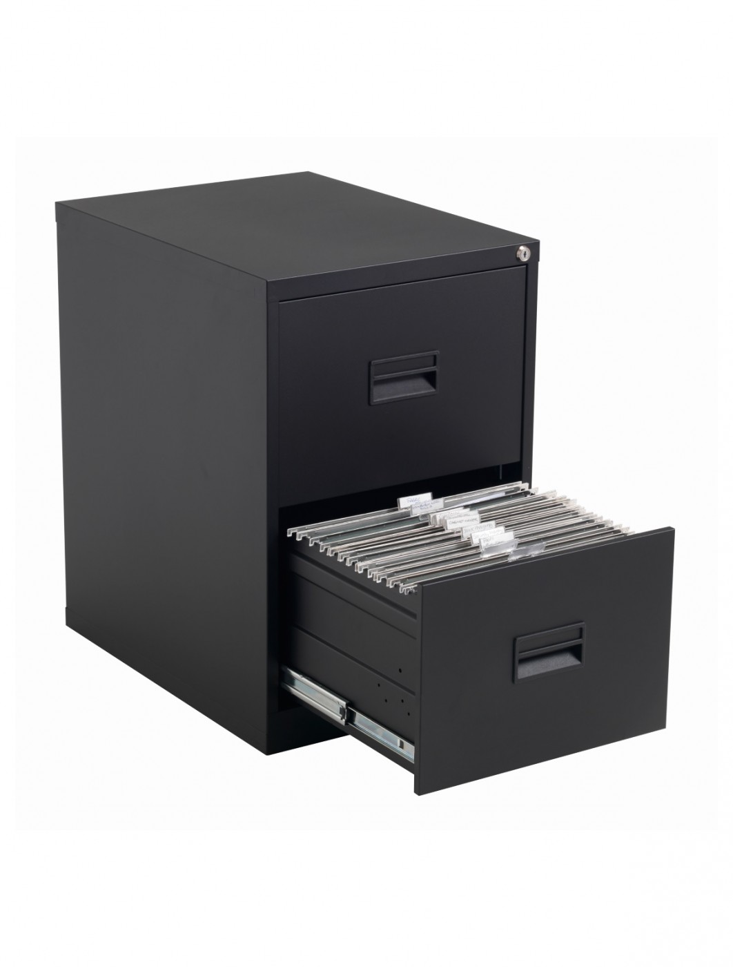 TC Talos 2 Drawer Steel Filing TCS2FCBK in Black 121 Office
