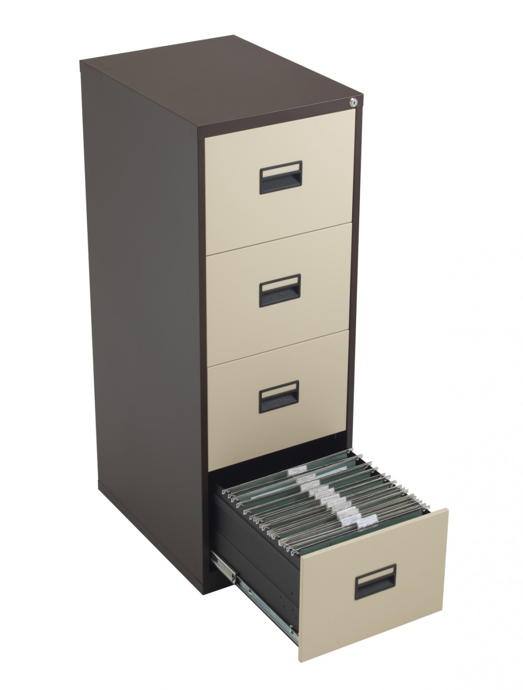 Tc Talos 4 Drawer Steel Filing Cabinet Tcs4fc Cc Coffee Cream