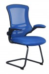 Mesh Visitor Chair Luna Blue Reception Chair BCM/L1302V/BL by Eliza Tinsley