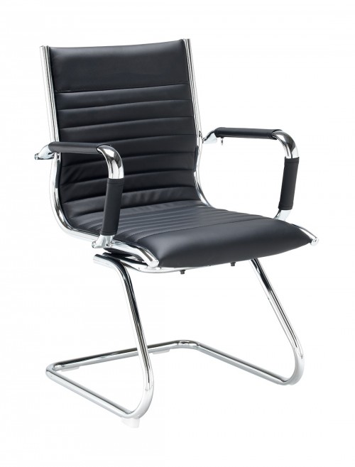 Bari Faux Leather Executive Visitor Chair BARI100C1 by Dams
