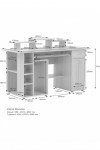 Alphason San Diego Computer Desk AW12004WHI White - enlarged view