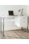 Home Office Desk Cabrini White Computer Desk AW22226-WH by Alphason - enlarged view