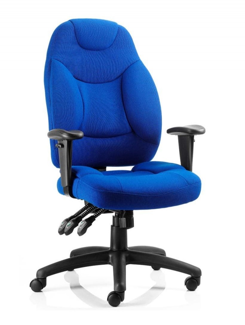 Office Chairs Dynamic Galaxy Blue Fabric Operator Chair OP000066 | 121