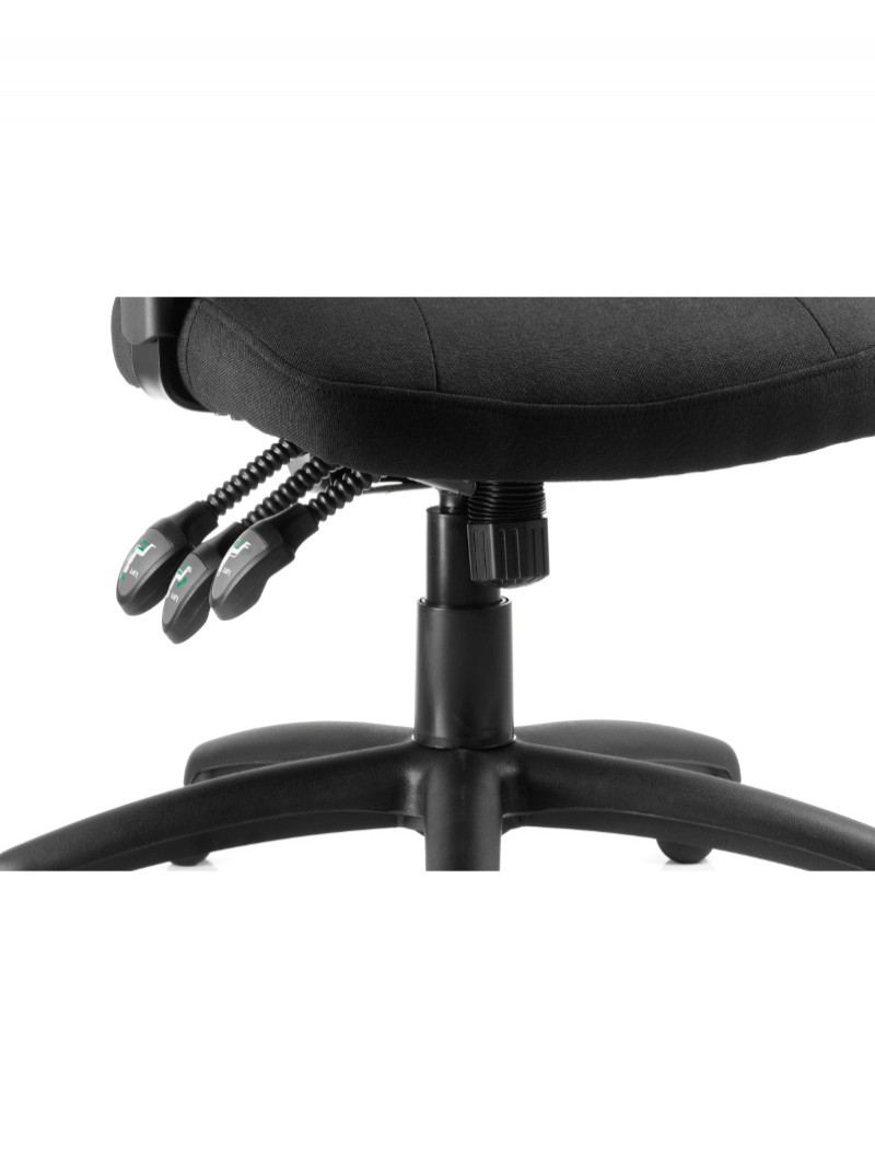 Office Chairs Dynamic Galaxy Black Fabric Operator Chair OP000064