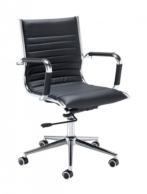 Dams Bari Medium Back Faux Leather Executive Chair BARI200T1