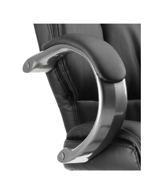 Office Chairs - Galloway Executive Leather Armchair in Black