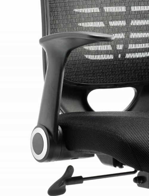 Office Chairs Relay Black Mesh Office Chair OP000115 by Dynamic