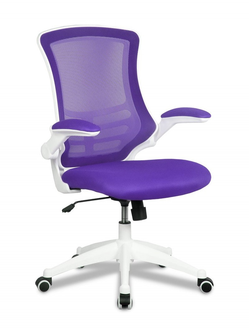 Mesh Office Chair Purple Luna Bcm L1302, Purple Office Chairs With Arms