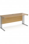 Oak Office Desk Maestro 25 Narrow Desk Cantilever 1600mm x 600mm - enlarged view