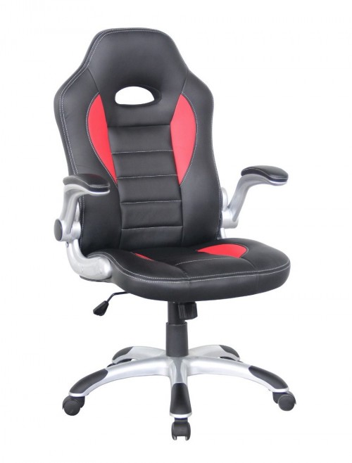 Talladega Black and Red Racing Style Office Chair AOC8211R