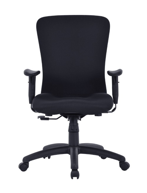 Black Office Chair Fortis Heavy Duty Bariatric Task Chair BCF/K360/BK by Eliza Tinsley