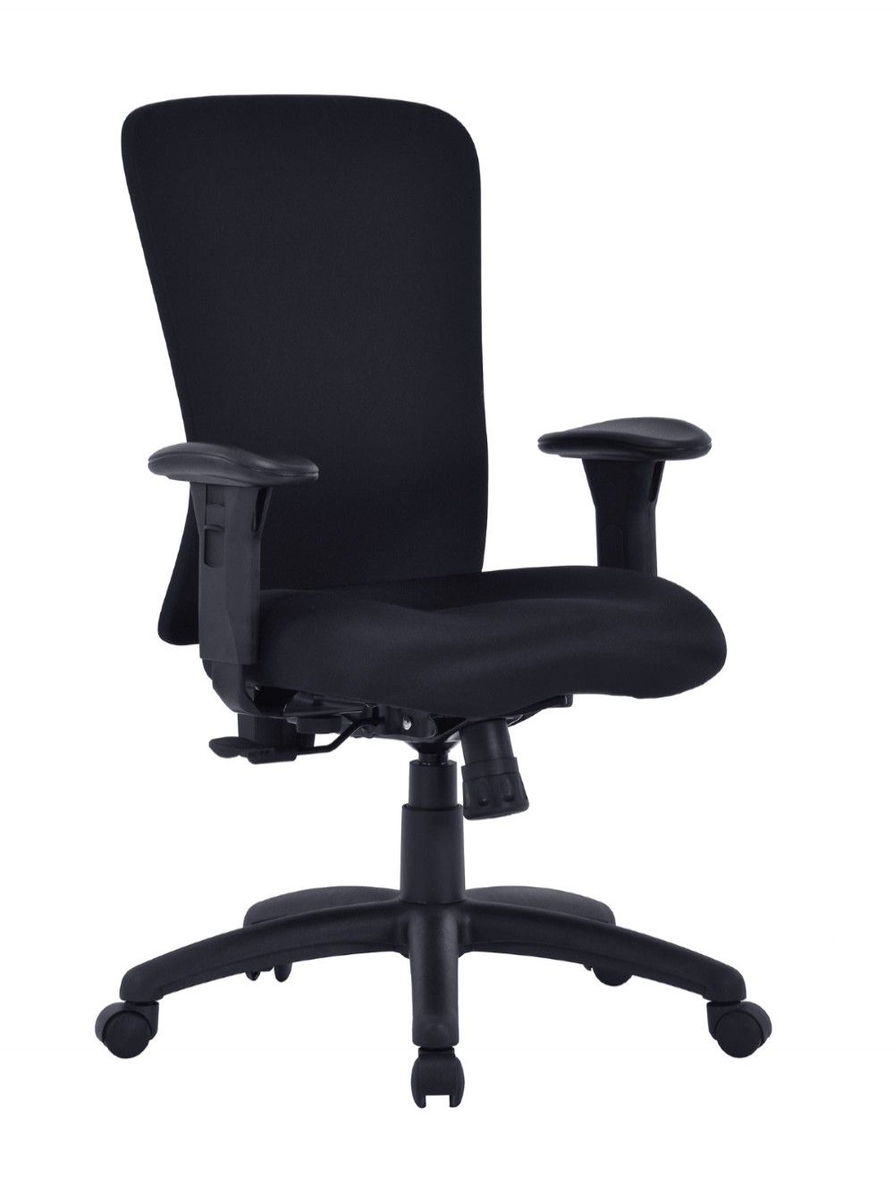 black office chair fortis bariatric task chair bcfk360bk