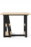 Home Office Desk Oak and Black Penzance Compact Study Desk AW3140 by Alphason - enlarged view