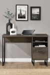Home Office Desk Brown Candon Computer Desk 9892096COMUK by Alphason Dorel - enlarged view