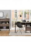 Home Office Desk Brown Candon Computer Desk 9892096COMUK by Alphason Dorel - enlarged view